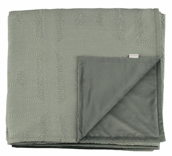 Luxurious bedthrow ROMO England in color slate