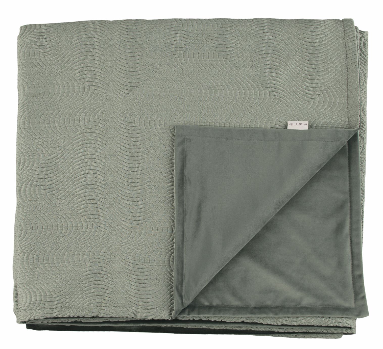 Luxurious bedthrow ROMO England in color slate